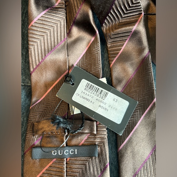 Lot of 4 silk Gucci ties - Picture 5 of 13